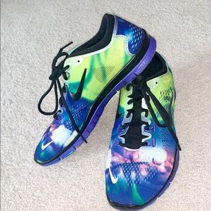 Multicolor/ Tie-Dye Nikes